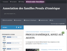Tablet Screenshot of famillesproulx.org